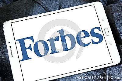 Forbes magazine logo Editorial Stock Photo