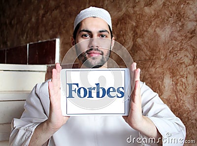 Forbes magazine logo Editorial Stock Photo