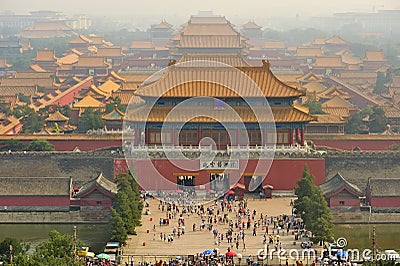 Forbidden City. Beijing. China Editorial Stock Photo