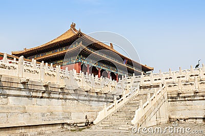 Forbidden city in beijing Stock Photo