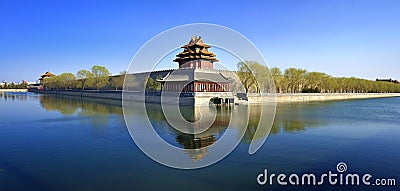 Forbidden City Panoramic,Beijing,China Stock Photo