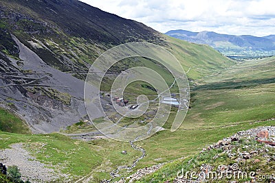 Force Crag Mine near Braithwaite, Lake District Stock Photo