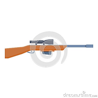 Force sniper weapon icon, cartoon style Vector Illustration