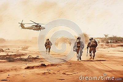 Force warfare camouflage arms war military rifle battle helmet weapon soldiers army Stock Photo