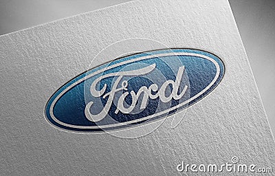 Ford-8_1 on paper texture Editorial Stock Photo