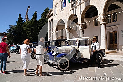 Ford coupe on old-timers exhibition in Pula Editorial Stock Photo