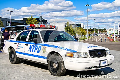 Ford Crown Victoria Police Interceptor Editorial Stock Photo