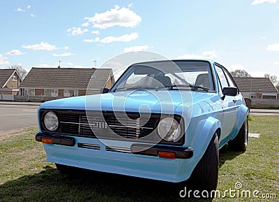 Ford Escort Mk2 Mexico with Cosworth Engine - stock photo Editorial Stock Photo
