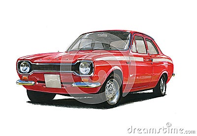 Ford Escort MkI Mexico Editorial Stock Photo