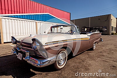 1957 Ford Fairlane 500 Skyliner Editorial Stock Photo