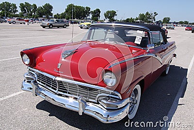 Ford Fairlane Sunliner 1956 Editorial Stock Photo