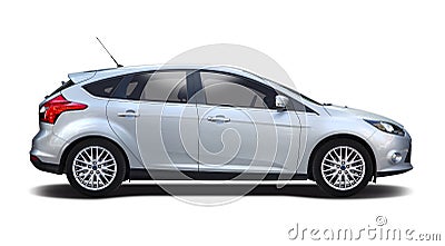 Ford Focus third generation isolated on white background Stock Photo