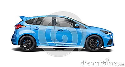 Ford Focus RS isolated on white Stock Photo