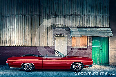 1969 Ford Galaxie Convertible Editorial Stock Photo