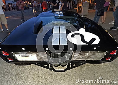 Ford GT40 limited edition luxury sports car back view Editorial Stock Photo