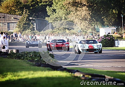 Ford GT40 Racing Editorial Stock Photo