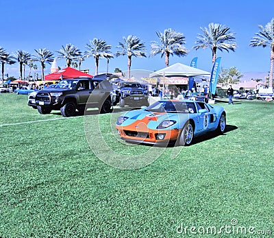 Ford GT40 On Display At Indian Wells Tennis Garden Editorial Stock Photo