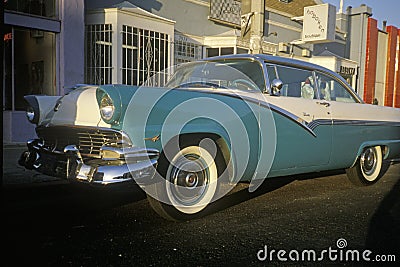 A 1955 Ford in Hollywood, California Editorial Stock Photo