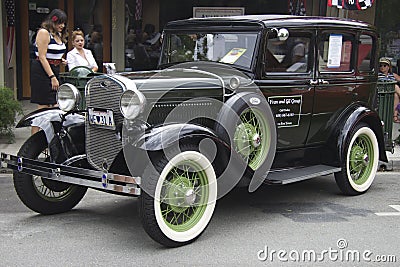 1931 Ford Model A on auto show Editorial Stock Photo