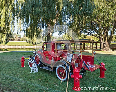 1930 Ford Model A Fire Truck Editorial Stock Photo