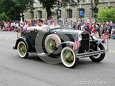 Ford Model A at the Parade Editorial Stock Photo