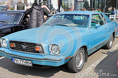 Ford Mustang exhibition Retro & Electro Parade, Ploiesti, Romania Editorial Stock Photo