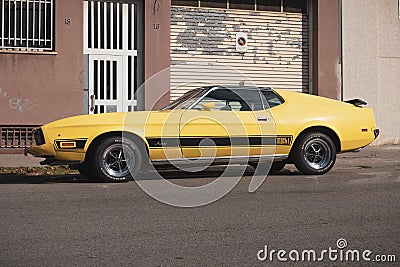 1971 Ford Mustang Mach 1 Editorial Stock Photo