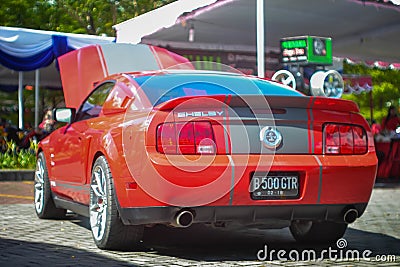 2009 Ford Mustang Shelby GT500 in car show Editorial Stock Photo