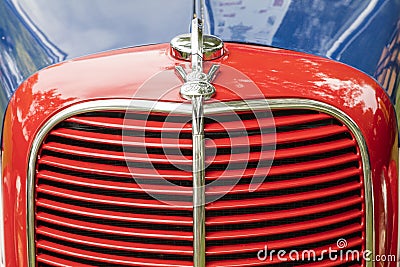 Ford panel truck 1937 classic car chrome v8 Editorial Stock Photo