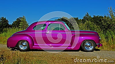 Ford Plymouth Club Coupe 1942 in HDR Stock Photo