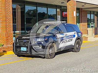 Ford Police Utility SUV, Billerica, MA, USA Editorial Stock Photo