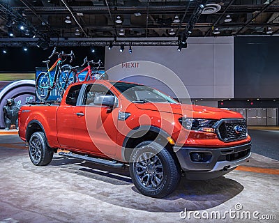 2019 Ford Ranger XLT Sport Editorial Stock Photo