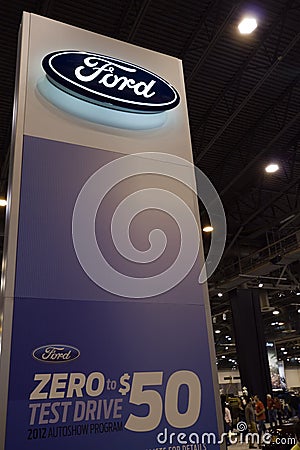 Ford Sign Editorial Stock Photo