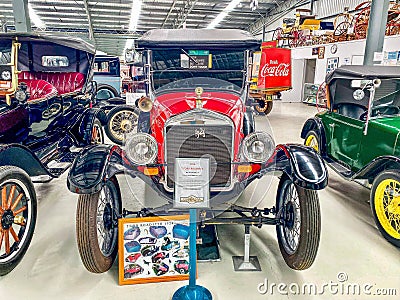 1926 Ford T Roadster on Display at the National Transport Museum, Inverell, New South Wales, Editorial Stock Photo