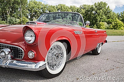 1955 Ford Thunderbird Editorial Stock Photo