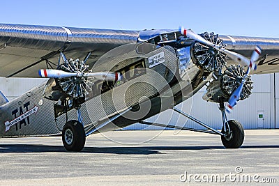 A 1929 Ford Trimotor plane Editorial Stock Photo