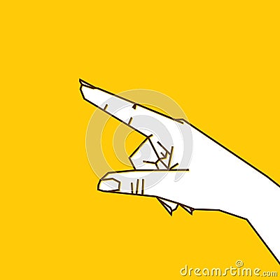 Forefinger point design Vector Illustration