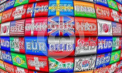 Foreign Exchange Markets Stock Photo