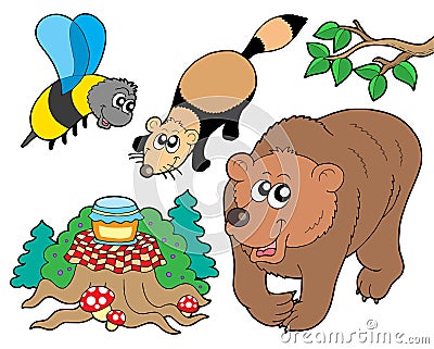 Forest animals collection 2 Vector Illustration