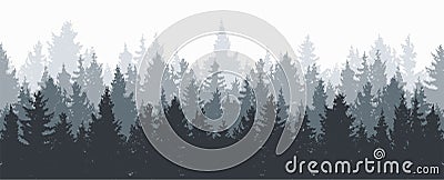 Forest background. vector Vector Illustration