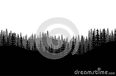 forest background vector Stock Photo