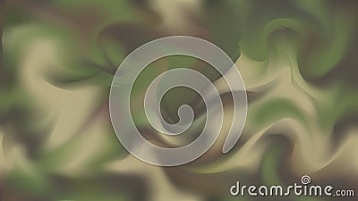 Forest camouflage. Shapeless wavy pattern masks outlines of objects in a wooded area. Seamless repeating vector pattern. Universal Vector Illustration