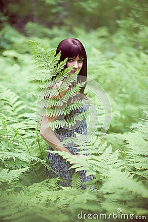 Forest dryad. Stock Photo