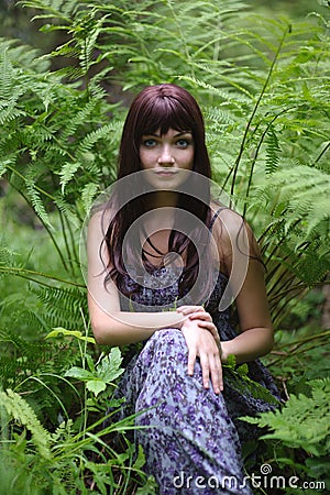 Forest dryad. Stock Photo