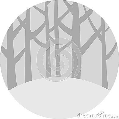 Forest emblem Stock Photo