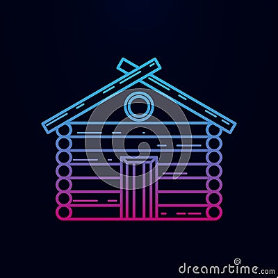 Forest house nolan icon. Simple thin line, outline vector of camping icons for ui and ux, website or mobile application Stock Photo