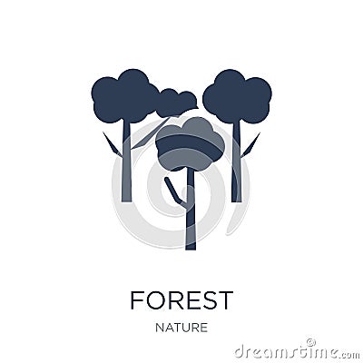 Forest icon. Trendy flat vector Forest icon on white background Vector Illustration