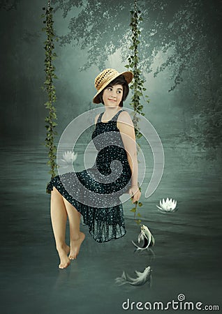 Forest idyll Stock Photo