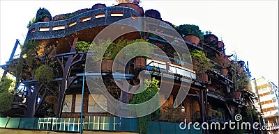 Forest-Inspired Residence In Turin city, Italy. Art, architecture and beauty Editorial Stock Photo