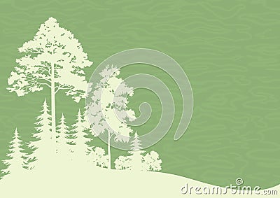 Forest Landscape Vector Illustration